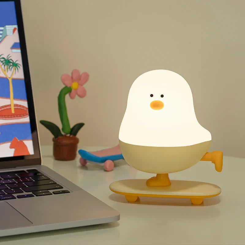 Skateboard Chick LED Night Light