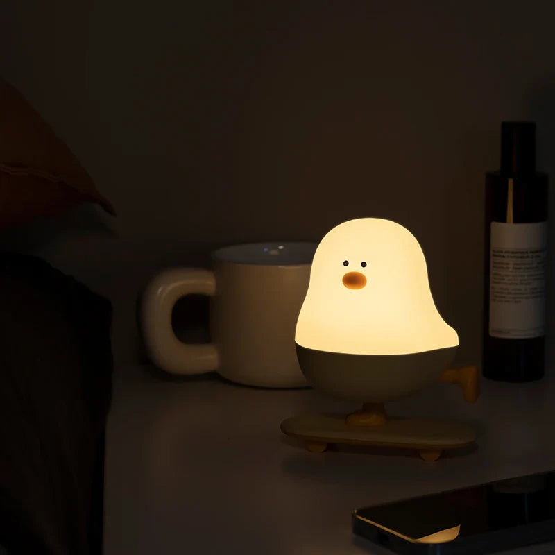 Skateboard Chick LED Night Light