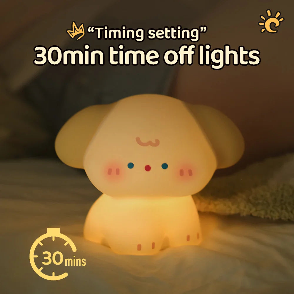 Kawaii Dog Friends LED Night Light