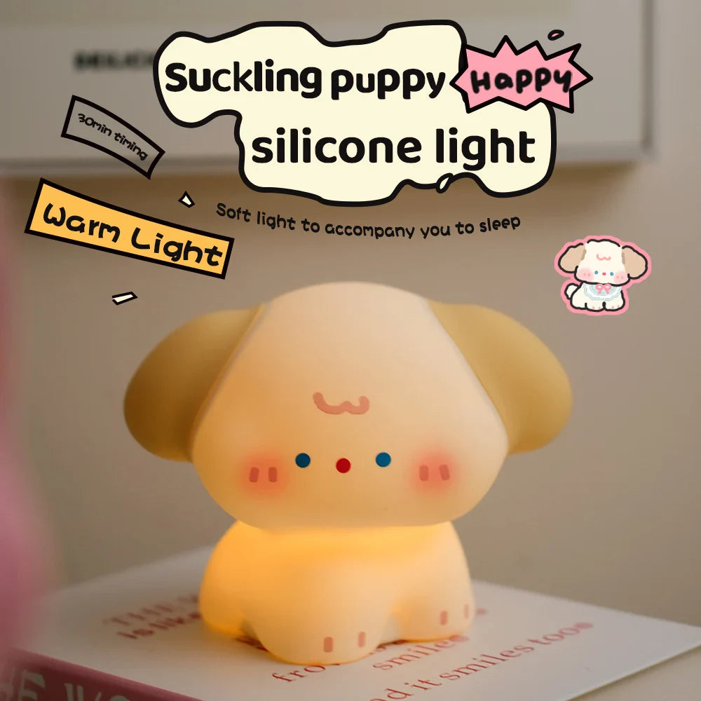 Kawaii Dog Friends LED Night Light