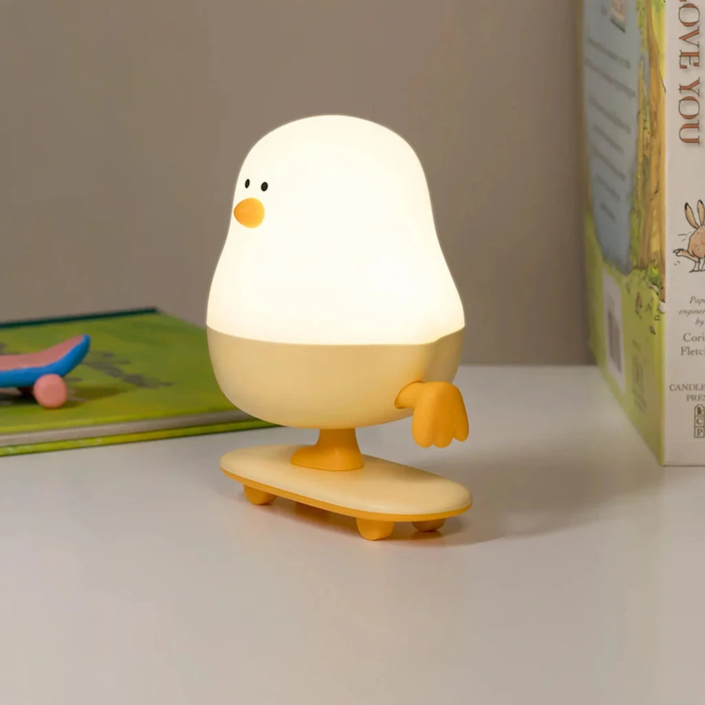 Skateboard Chick LED Night Light