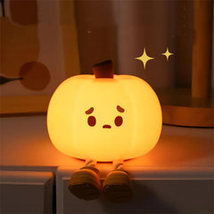 Cute Halloween Pumpkin LED Night Light