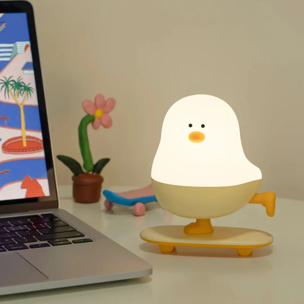 Skateboard Chick LED Night Light