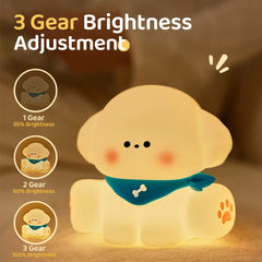 Kawaii Dog Friends LED Night Light