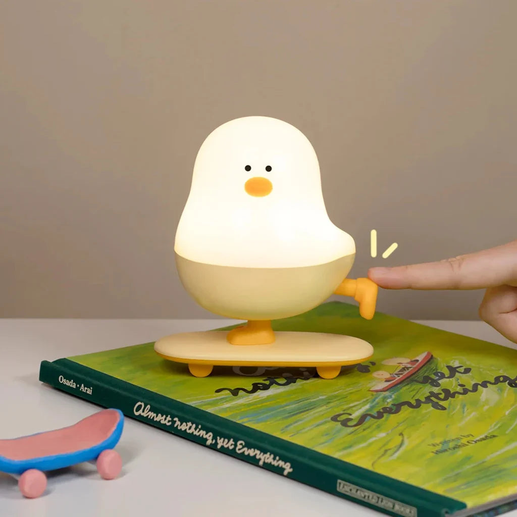 Skateboard Chick LED Night Light