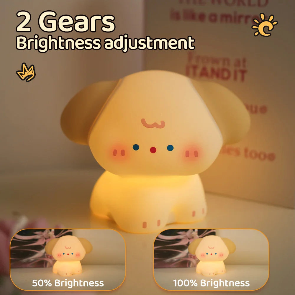 Kawaii Dog Friends LED Night Light