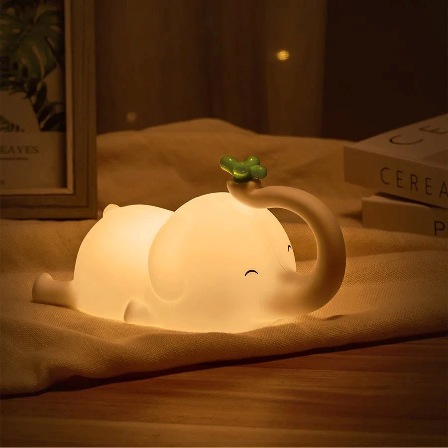 Cute Baby Elephant LED Night Light