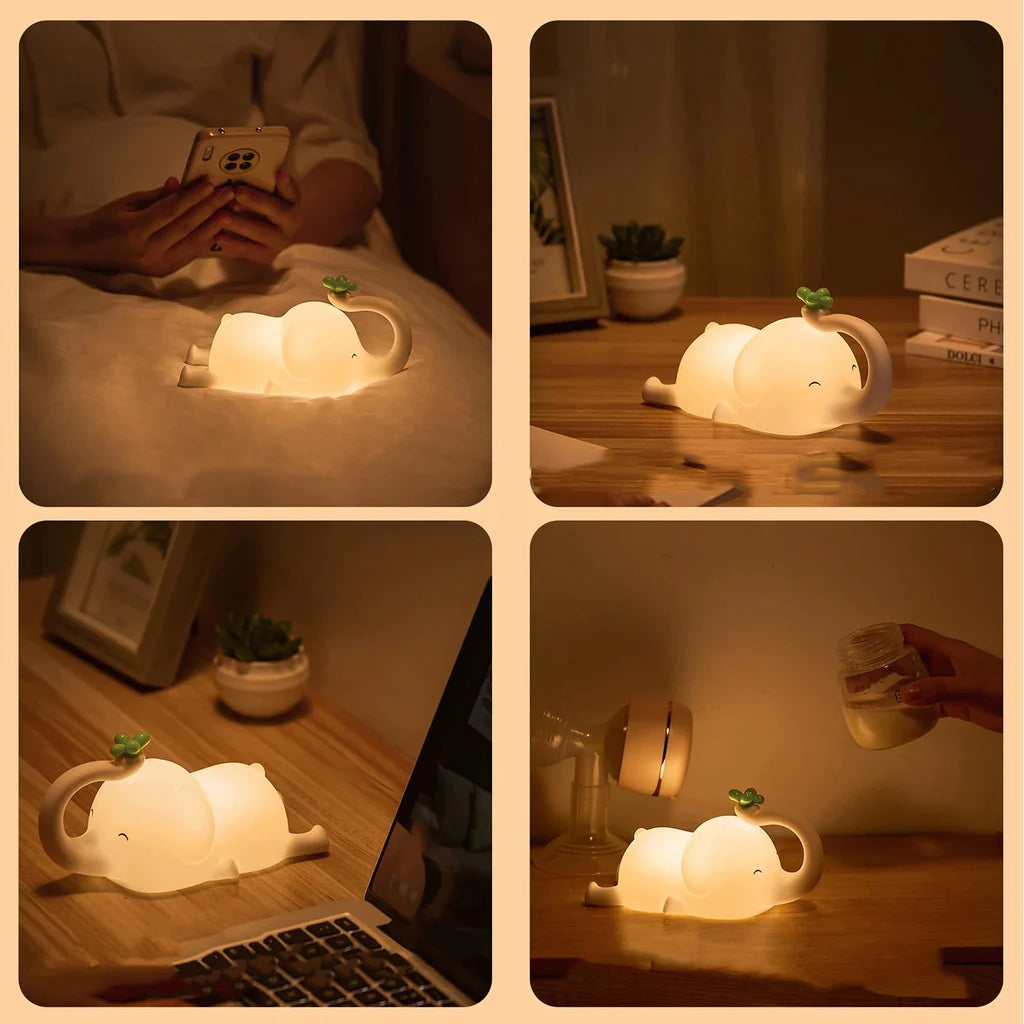 Cute Baby Elephant LED Night Light