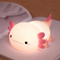 Pink Axolotl LED Night Light