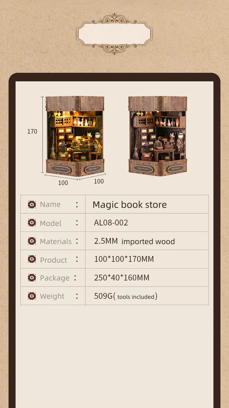 3D Magic book store